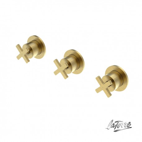 ΜΙΚΤΗΣ ΕΝΤΟΙΧ.3 ΟΠΩΝ ΜΕ ΕΚΤΡ.2-3 ΕΞΟΔ.ELLE CROSS LA TORRE BRUSHED GOLD