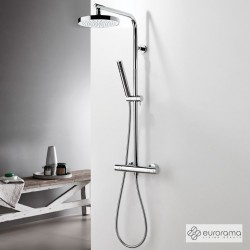 ΜΠΑΤ.ΝΤΟΥΖ+ΣΤΑΘΕΡΗ ΚΟΛΩΝΑ+ΚΕΦΑΛΗ THERMO ROUND EURORAMA CHROME