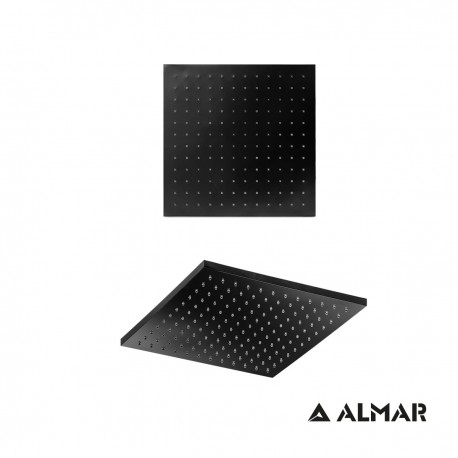 ΚΕΦΑΛΗ ΝΤΟΥΖ EMOTION ΤΕΤΡΑΓΩΝΗ 30x30 ABS ALMAR BLACK MATT
