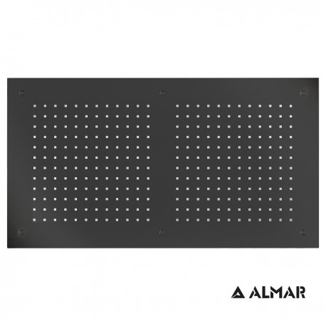 ΚΕΦΑΛΗ ΟΡΟΦ.TEMPTATION 70x38 ALMAR INOX PVD BLACK BRUSHED
