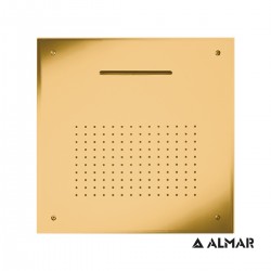 ΚΕΦ.ΟΡΟΦ.TEMPTATION 50x50 ALMAR INOX PVD BRUSHED GOLD