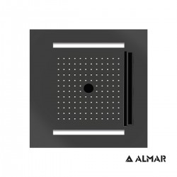 ΚΕΦ.ΟΡΟΦ.TEMOTION ΧΡΩΜΑΤ/ΠΕΙΑ 50x50 (E044259) ALMAR INOX PVD BLACK BRUSHED