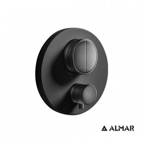 ΕΞΩΤ.ΤΜΗΜΑ ΘΕΡΜΟΣΤ.ΜΙΚΤΗ 2 ΕΞΟΔ."PUSH" ALMAR BLACK MATT
