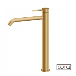 ΜΠΑΤ.ΝΙΠΤ.ΥΨΗΛΗ+ΒΑΛΒ.CLIC-CLAC COSMO INOX PVD BRUSHED GOLD