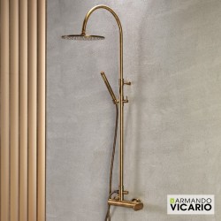 ΜΠΑΤ.ΝΤΟΥΖ+ΕΠΕΚΤ.ΚΟΛΩΝΑ+ΚΕΦΑΛΗ SLIM VICARIO ANTIQUE BRASS