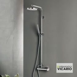 ΜΠΑΤ.ΝΤΟΥΖ+ΣΤΑΘΕΡΗ ΚΟΛΩΝΑ+ΚΕΦΑΛΗ SLIM VICARIO CHROME