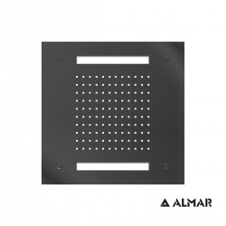 ΚΕΦΑΛΗ ΟΡΟΦ.TEMPTATION 30x30 ΧΡΩΜΑΤ/ΠΕΙΑ ALMAR INOX PVD BLACK BRUSHED