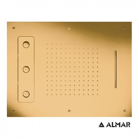 ΚΕΦΑΛΗ ΟΡΟΦ.TEMPTATION 63x48 ALMAR INOX PVD BRUSHED GOLD