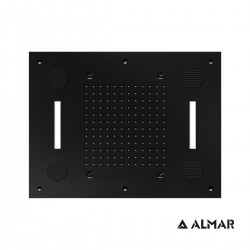 ΚΕΦΑΛΗ ΟΡΟΦ.TEMPTATION 63x48 ΗΧΟΣ-ΧΡΩΜΑΤ.ALMAR INOX BLACK MATT