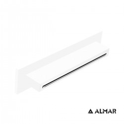 ΚΕΦΑΛΗ ΝΤΟΥΖ ΚΑΤΑΡΡΑΚΤΗΣ XL 34,6x8 ALMAR INOX WHITE MATT