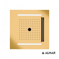 ΚΕΦ.ΟΡΟΦ.TEMOTION ΧΡΩΜΑΤ/ΠΕΙΑ 50x50 (E044259) ALMAR INOX PVD BRUSHED GOLD