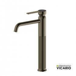 ΜΠΑΤ.ΝΙΠΤ. ΥΨΗΛΗ ΜΕ ΒΑΛΒ.CLIC-CLAC LUMIERE VICARIO BLACK BRUSHED