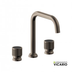 ΜΠΑΤ.ΝΙΠΤ.3 ΟΠΩΝ+CLIC-CLAC LUMIERE VICARIO BLACK BRUSHED