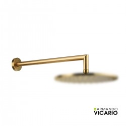 ΒΡΑΧΙΟΝΑΣ ΤΟΙΧΟΥ ΣΤΡΟΓΓΥΛΟΣ 35cm VICARIO BRUSHED GOLD