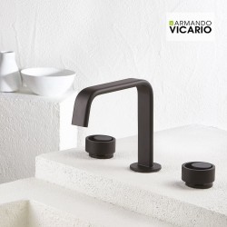 ΜΠΑΤ.ΝΙΠΤ.3 ΟΠΩΝ ΜΕ ΒΑΛΒ.CLIC-CLAC HALO VICARIO BLACK MATT