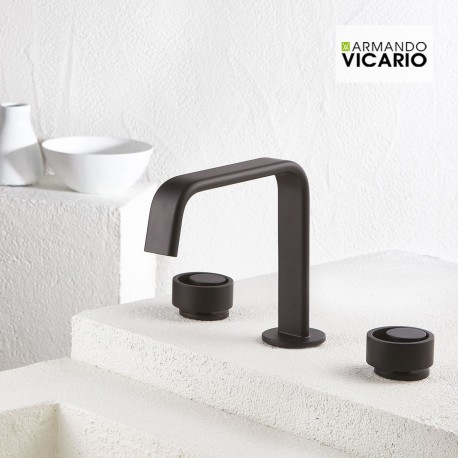 ΜΠΑΤ.ΝΙΠΤ.3 ΟΠΩΝ ΜΕ ΒΑΛΒ.CLIC-CLAC HALO VICARIO BLACK MATT