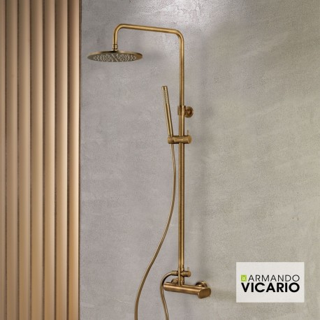ΜΠΑΤ.ΝΤΟΥΖ+ΕΠΕΚΤ.ΚΟΛΩΝΑ+ΚΕΦΑΛΗ SLIM VICARIO ANTIQUE BRASS