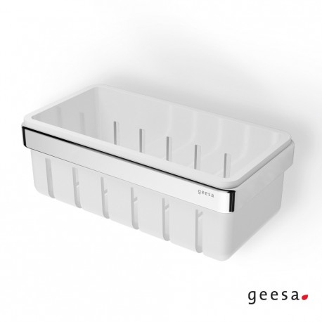 ΣΠΟΓΓΟΘΗΚΗ-ΜΠΟΥΚΑΛΟΘΗΚΗ FRAME GEESA CHR/WHITE MATT