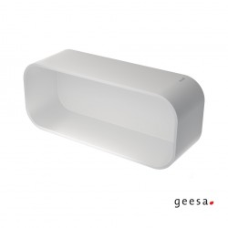 ΜΠΟΥΚΑΛΟΘΗΚΗ 25x11,1 εκ. FRAME GEESA WHITE MATT