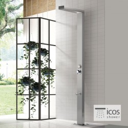 ΣΤΗΛΗ ΝΤΟΥΖ NEDA ΜΕ ΜΙΚΤΗ ICOS ΕΠΙΔΑΠΕΔΙΑ ΥΨΟΣ 210 εκ. INOX