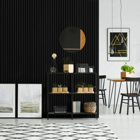 PS PANEL ΜΕ 3D ΠΗΧΑΚΙΑ 10 RESIDENCE 21/122 mm BLACK