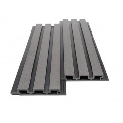 WPC PANEL ΜΕ 3D ΠΗΧΑΚΙΑ 25/176.5mm L.GREY 8550